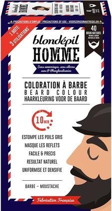 Energie-Label Blondépil Homme Blonde Homme Barborn Beard and Mustache, Natural Brown, 60g