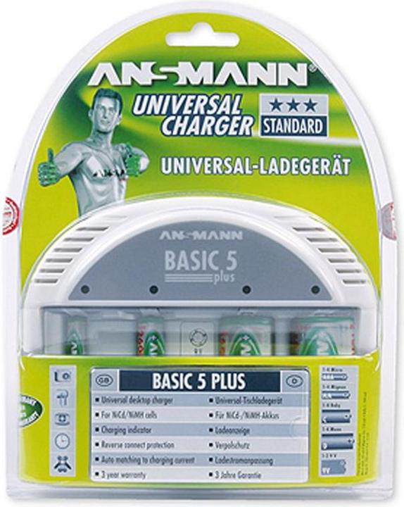 Immagine prodotto Ansmann Basic 5 Plus (4 pz., 9V Block, Caricabatterie senza batteria)