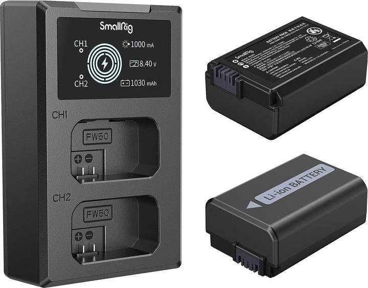 Actual product image SmallRig NP-FW50 Kit 3818 (Rechargeable battery, Charger)
