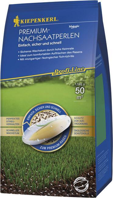Actual product image Kiepenkerl Lawn seed Premium reseeding pearls 1.5 kg 50 m (Lawn reseed)