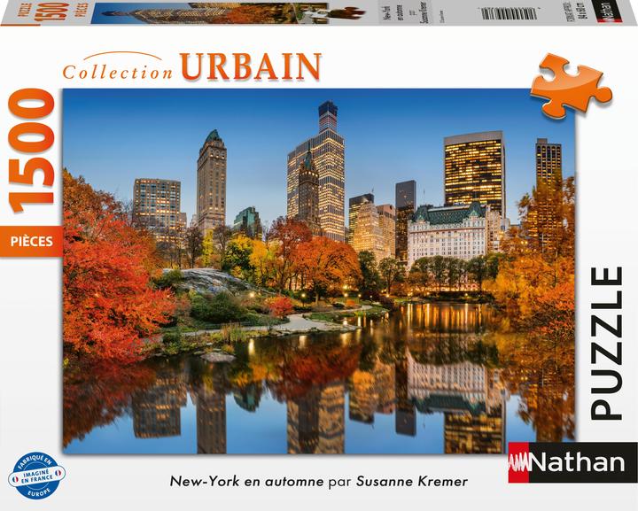 Produktbild Nathan Puzzle 1500 pieces New York in Autumn (1500 Teile)