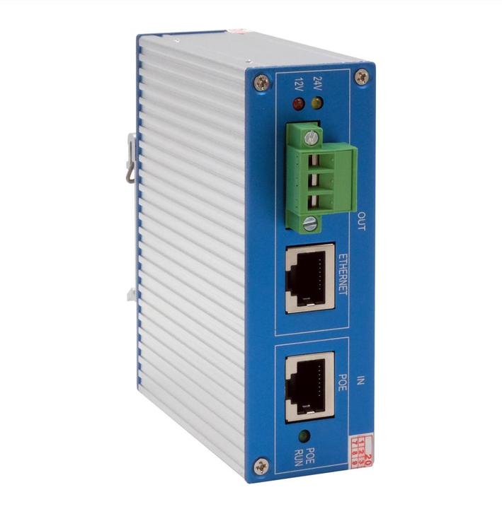 Produktbild Exsys Ethernt PoE++ Splitter 10/100/1000M 802.3bt,24VDC/2A/48W (PoE Splitter)