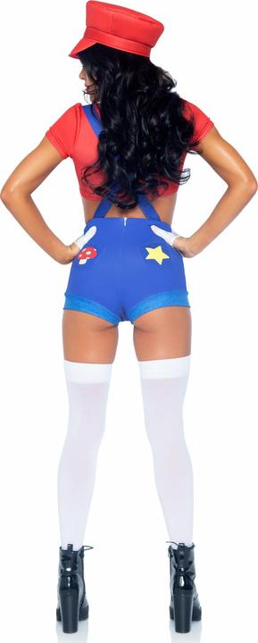 Produktbild Leg Avenue Sexy Kostãoem Mario Bros Rot/Blau M (M)