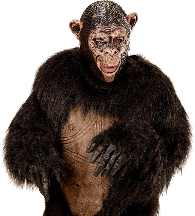 Image du produit Widmann Singe Masque Enfant Chimpanzé avec Bouche Ouverte