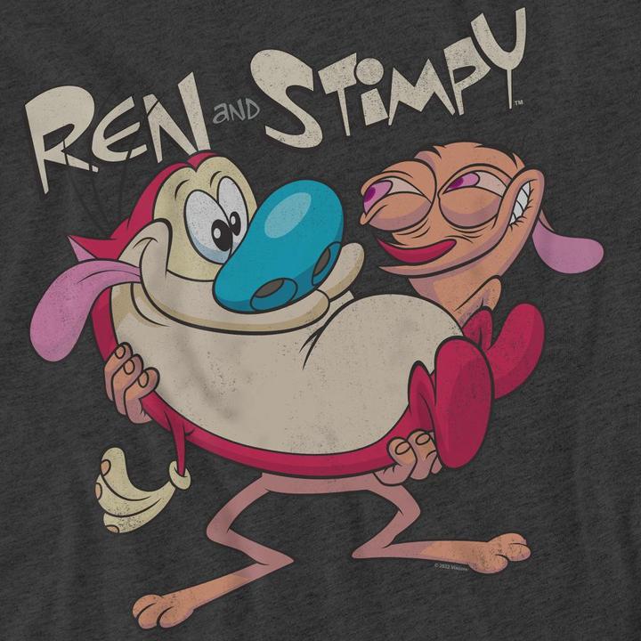 Actual product image Ren & Stimpy Unisex Adult Two Of A Kind T-Shirt (XXL)