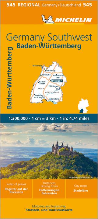 Actual product image Michelin Germany Southwest - Regional Map 545