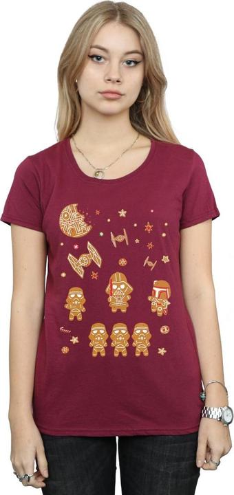 Actual product image Star Wars Womens/Ladies Gingerbread Empire Cotton T-Shirt (S)