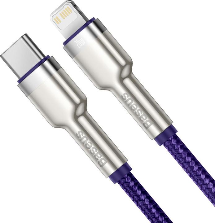 Produktbild Baseus Cafule Series USB-C cable for Lightning, 20W, 2m (purple) (2 m, USB 2.0)