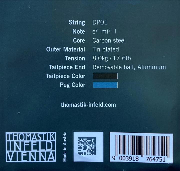 Immagine prodotto Thomastik Dominant Pro DP01 (1 x, violino, 0.01")