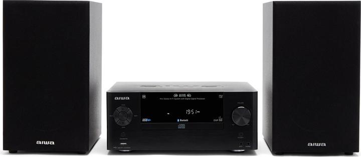 Actual product image Aiwa MSBTU-500 Stereo System Bluetooth®, AUX, CD, USB, FM, 50W Black (Bluetooth, CD player, 1x 50 W)