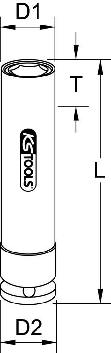 Immagine prodotto KS Tools Presa di corrente da 1/2 cerchio speciale in alluminio. XL. 17mm (17 mm)