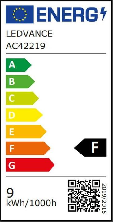 Energie-Label Ledvance Smart+ Wifi Classic (E27, 9 W, 806 lm, 1 x, F)