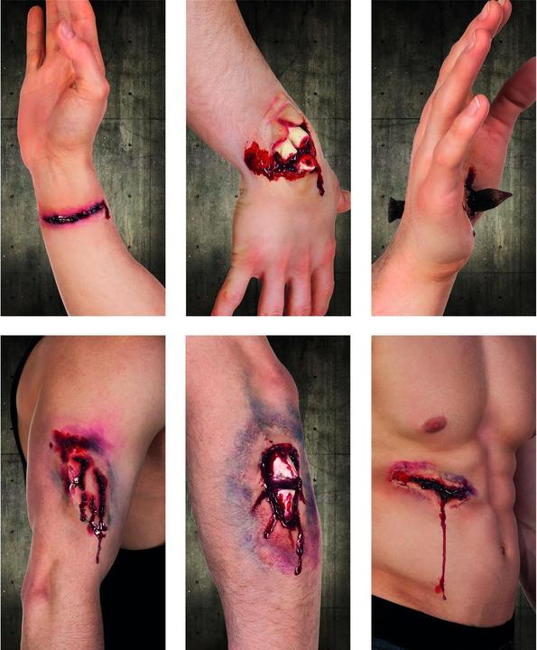 Image du produit Fasnacht Latex blessure 6-fois ass.