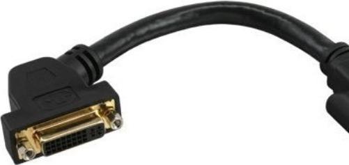 Produktbild InLine Adapter AV DVI-I - DVI-I schwarz (17301G) (0.20 m, DVI)