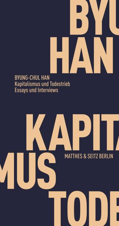 Actual product image Kapitalismus und Todestrieb (German, Byung-Chul Han, 2019)