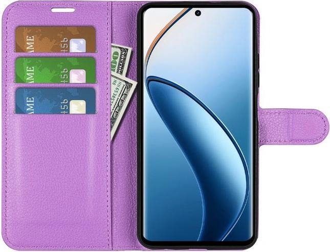 Actual product image MU Classic Litchi Leather Bookcover Series (Realme 12)