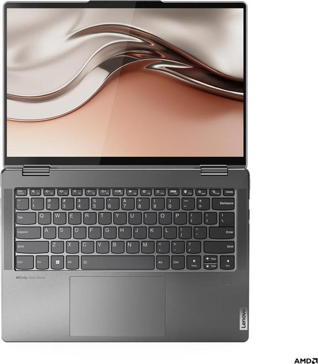 Actual product image Lenovo Yoga 7 82QF0046GE - 14-inch 2.8K OLED Touch, Ryzen 5 6600U, 16GB RAM, 512GB SSD, Digit (14", AMD Ryzen 5 6600U, 16 GB, 512 GB, DE)