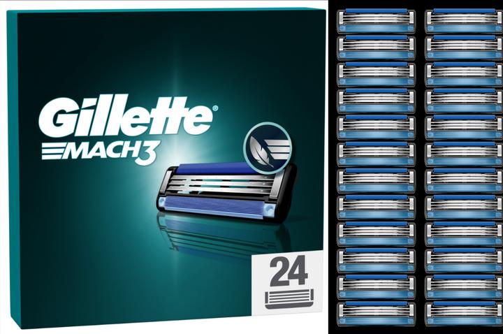 Gillette Mach3 Systemklingen 24er - Online Versandvariante Rasierklingen (24 x)