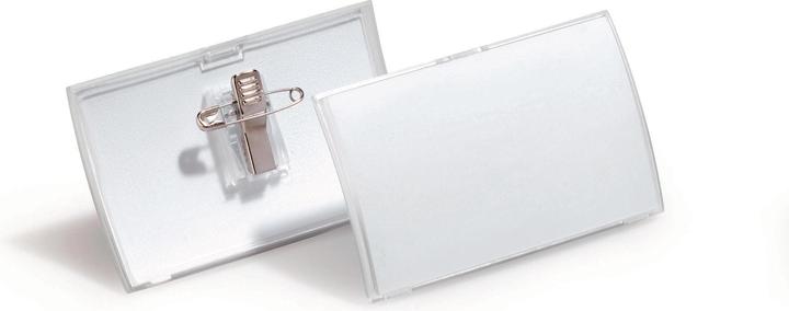 Durable Name tag w. combination clip 54x90mm