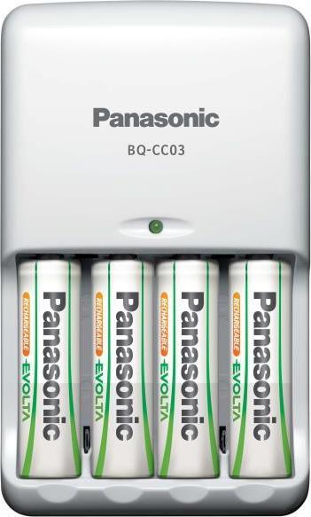 Image du produit Panasonic Chargeur avancé BQ-CC17 (4 pcs, AAA, AA, 1900 mAh, Piles rechargeables + chargeur)