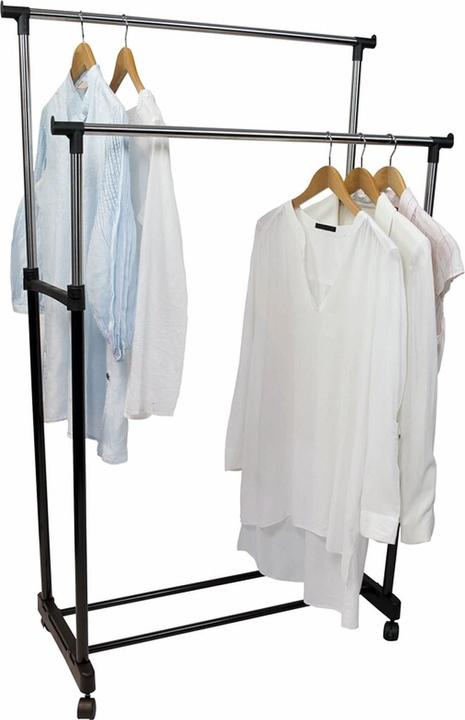 Actual product image Homeline Adjustable double clothes rack