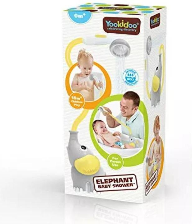 Yookidoo Elephant Baby Shower - Yellow - Web Version