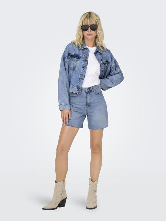 Produktbild Only ONLZITA Hohe Taille Normal geschnitten Jeans-Shorts Jeans-Shorts (M)