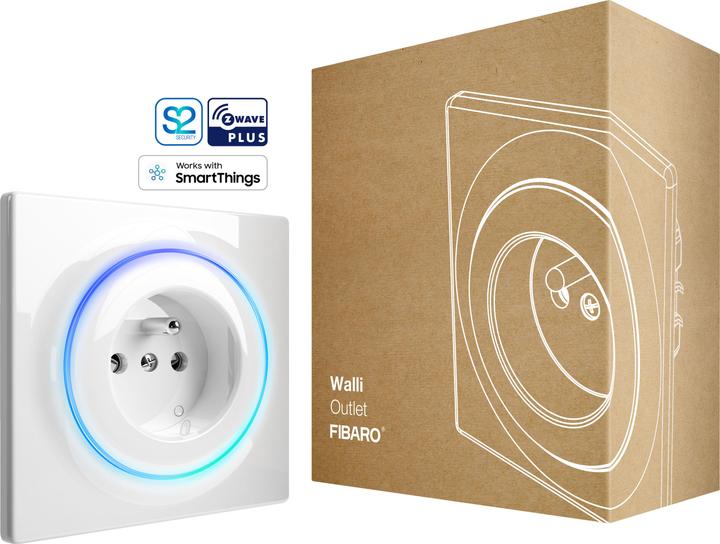 Immagine prodotto Fibaro teckbox Walli Outlet Tipo E con funzione di ripetitore per controllare le fruste elettriche nero