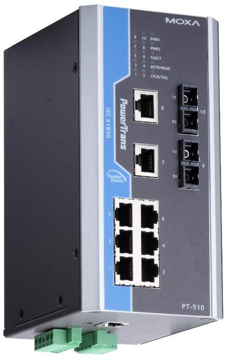 Actual product image Moxa IEC 61850-3, 10-PORT MANAGED S