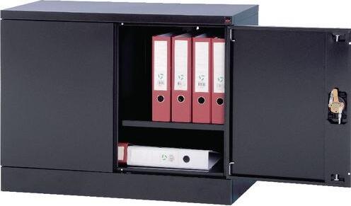 Actual product image Realspace Storage cupboard Black 920 mm x 700 mm (92 x 42 x 70 cm)