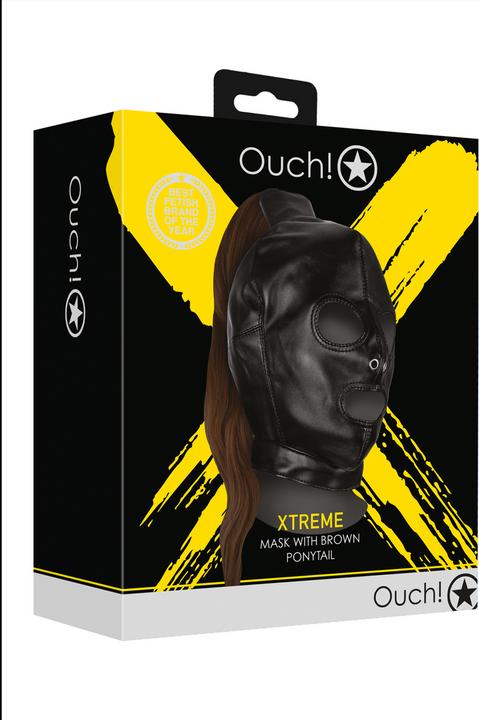 Productafbeelding Ouch! Masker met bruine paardenstaart