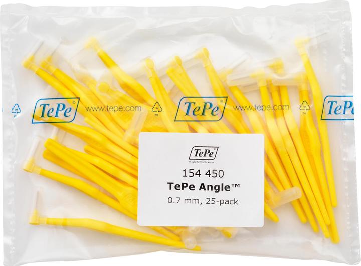 Produktbild TePe Angle Interdentalbürste MULTIPACK gelb (25 x, 4 mm)