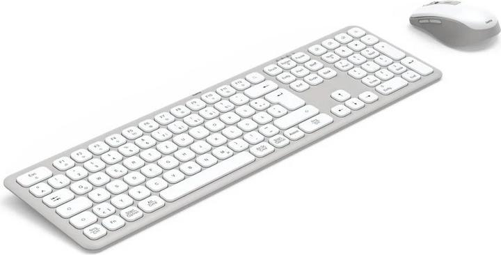 Actual product image Hama WK-550 Wireless keyboard and mouse set white (DE, Wireless)