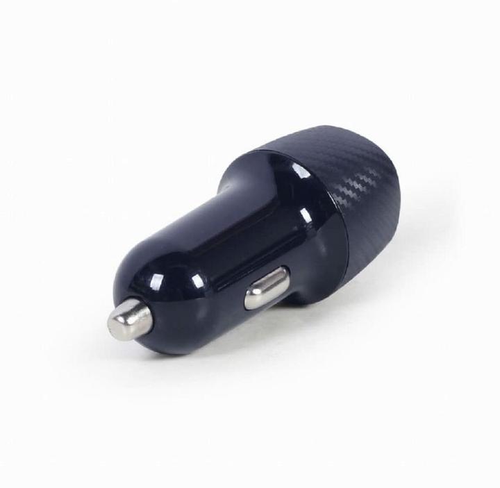 Produktbild Gembird 2-Port-USB-Auto-Schnellladegerät, Typ-C PD, 18 W, schwarz