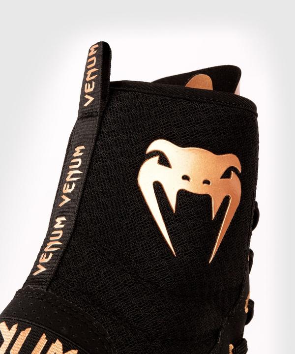 Actual product image Venum Elite Boxing Shoes – Black/Bronze - 43 (US 10) (43)