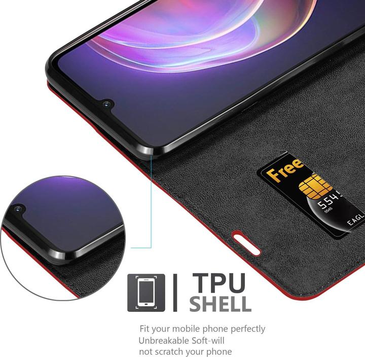 Actual product image Cadorabo Book Invis. Magnet sleeve (Vivo V21)