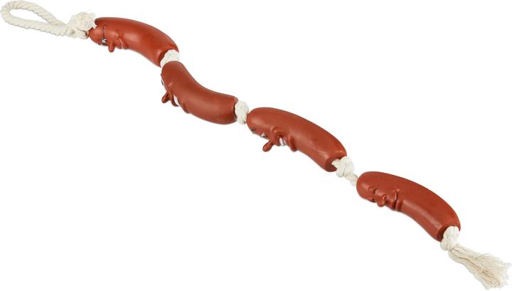 Relaxdays Sausage Rope Chew Toy for Dogs (Tug toy dog)