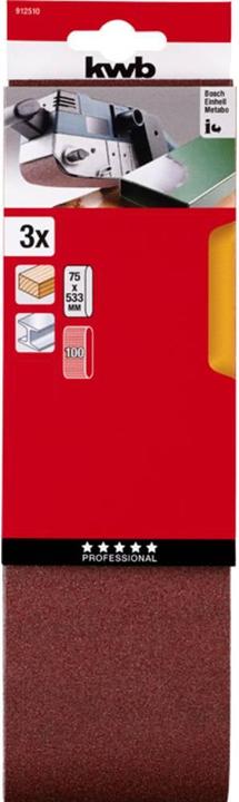 Produktbild kwb Schleifband 75X533 Korn 100 (100)
