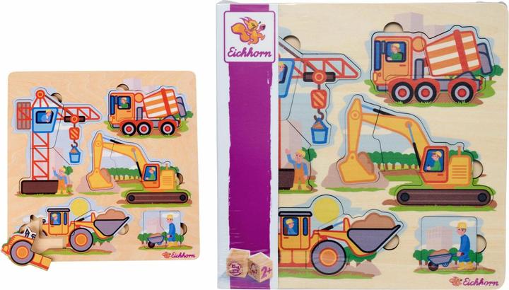 Image du produit Eichhorn Puzzle EH Véhicules de chantier (12 pièces)