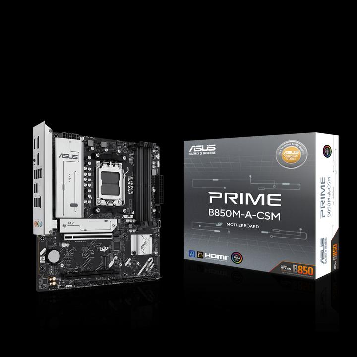 Produktbild ASUS MB PRIME B850M-A-CSM (AM5, AMD SoC, mATX)