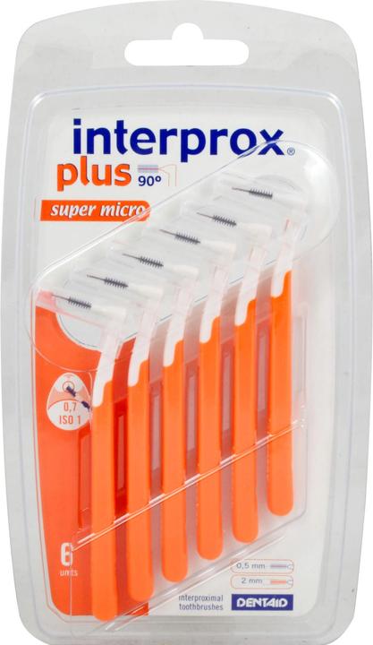 Actual product image Interprox plus super micro orange interdental brush, 6 pcs ZBU (6 x)