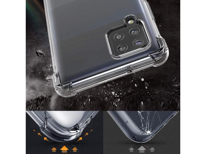 Produktbild Screenguard Samsung Galaxy A42 5G Hülle Crystal Soft Airbag Bumper (Samsung Galaxy A42 5G)