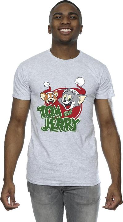 Image du produit Tom & Jerry - T-shirt CHRISTMAS HAT LOGO - Homme (S)