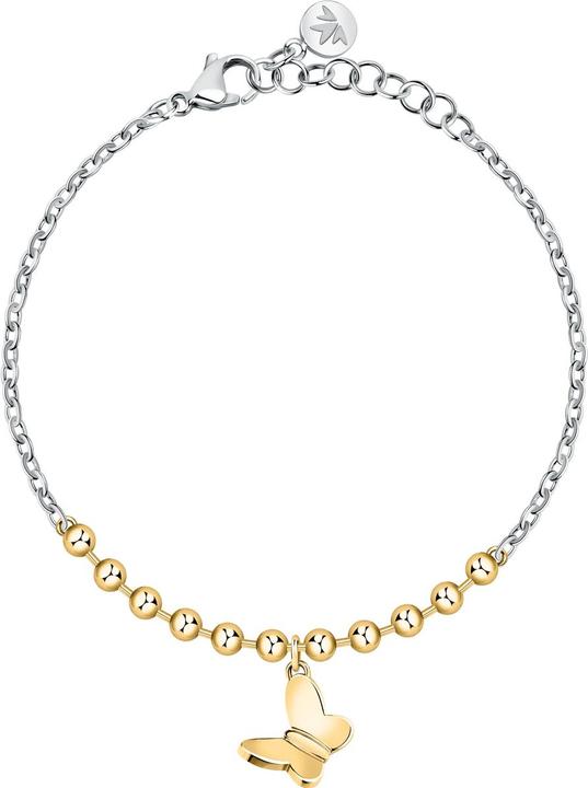 Produktbild Morellato Stylish bicolor bracelet with a butterfly Passioni SAUN35 (19 cm, Edelstahl)