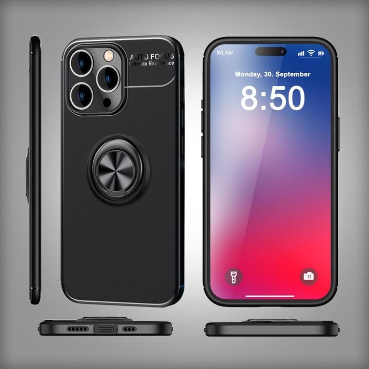 Produktbild Nalia Matte Ring Silikon Hülle (Apple iPhone 16 Pro)