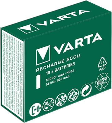 Immagine prodotto Varta Ricarica Accu Power (10 pz., AAA, 800 mAh)