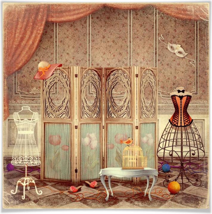 Image du produit Trenddeko Dressing d'une princesse (70 x 70 cm)
