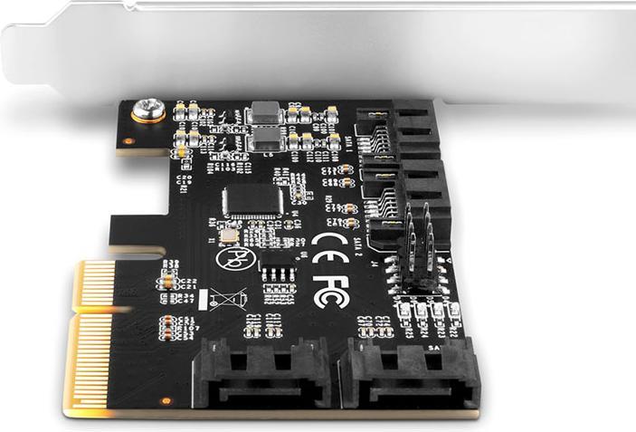 Produktbild Axagon PCES-SA4X4 PCIe Controller 4x internal SATA 6G port + LP