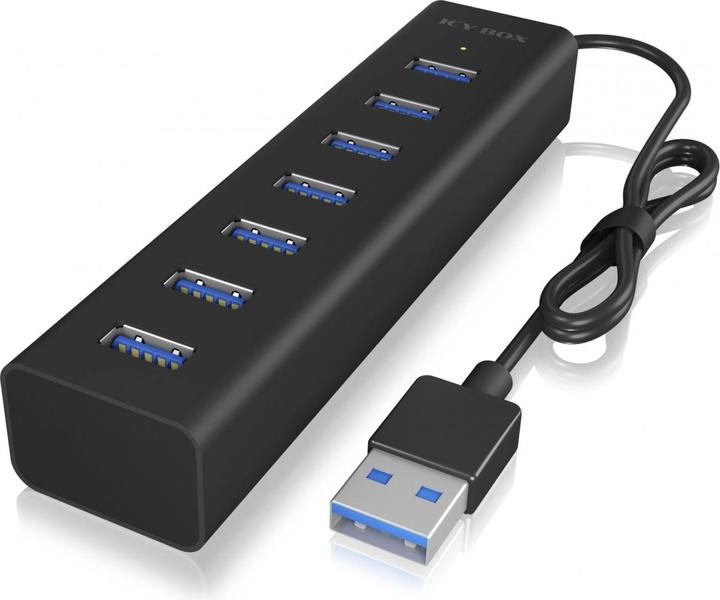 Icy Box IB-HUB1700-U3 (USB-A, 7 Ports)