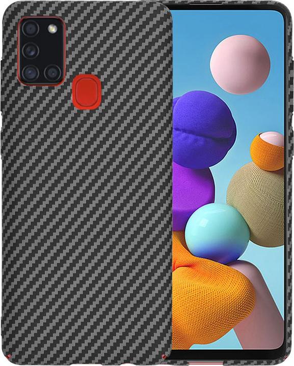 Produktbild Techsuit - Carbonite FiberShell - Samsung Galaxy A21s - Black (Samsung Galaxy A21s)